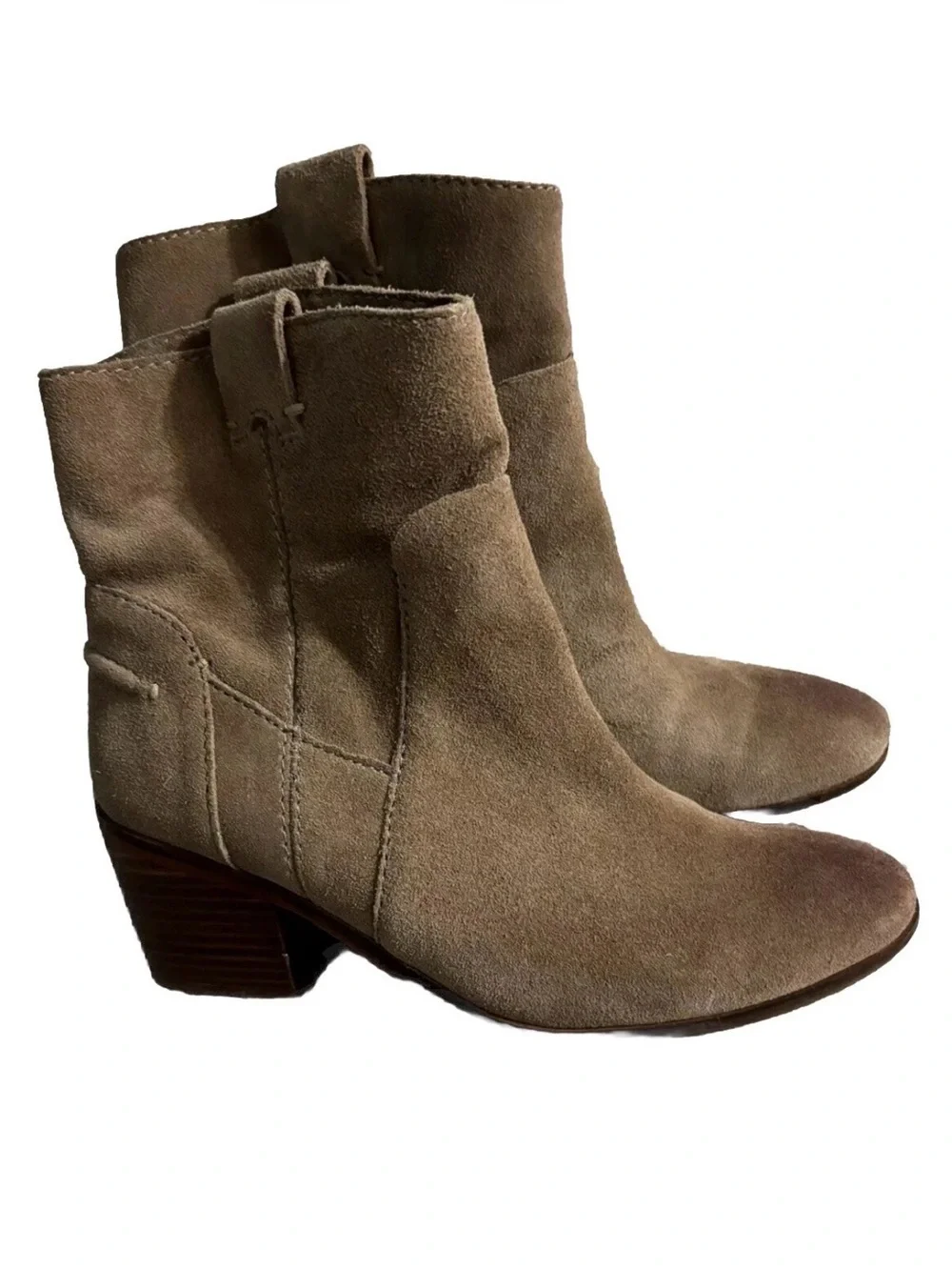 Vince Camuto taupe suede